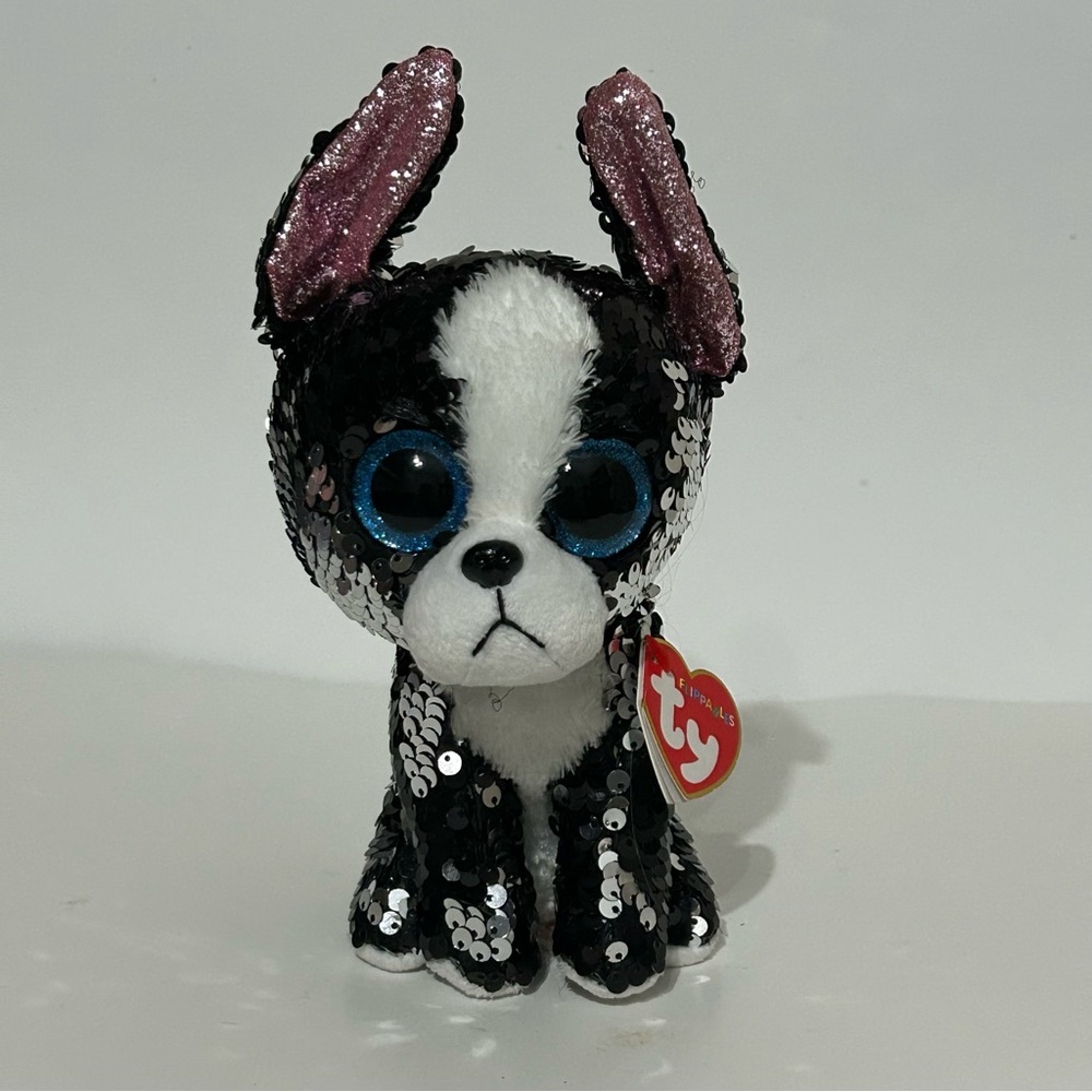TY Flippables - Portia the Boston Terrier (Glitter Eyes)